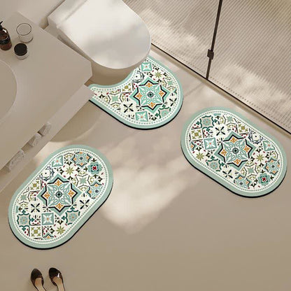 Vintage Diatom Mud Water-absorbent Bath Mat