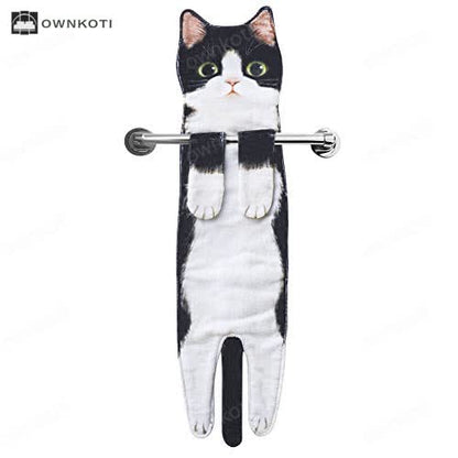 Cat Hangable Kitchen Bathroom Hand Towel