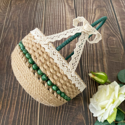 Sunflower Handmade Tabletop Storage Basket - image 3