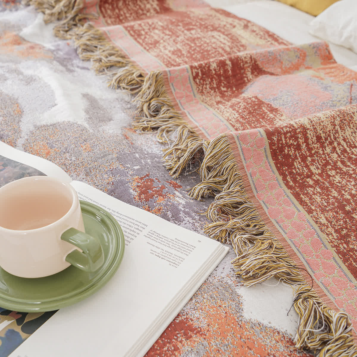 Blooming Flower Reversible Cotton Gauze Quilt