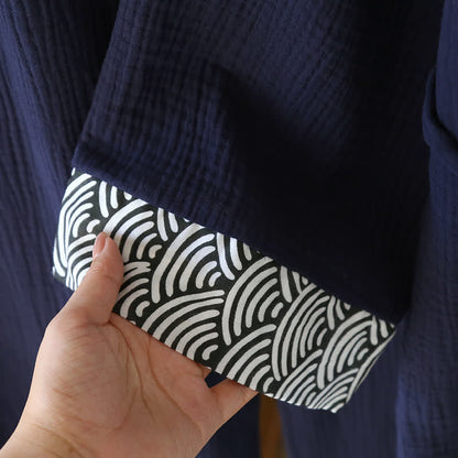 Neutral Kimono Cotton  Gauze Pajama Set - image 7