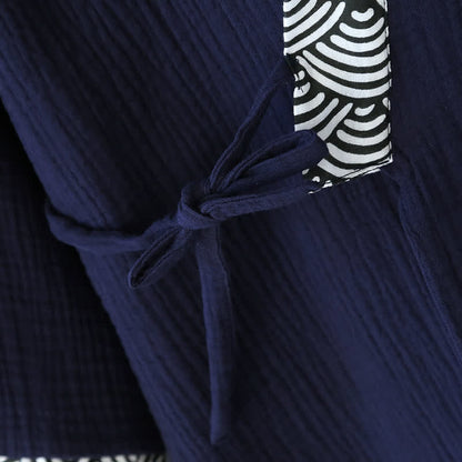 Neutral Kimono Cotton  Gauze Pajama Set - image 8