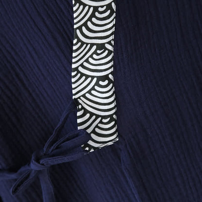 Neutral Kimono Cotton  Gauze Pajama Set - image 6