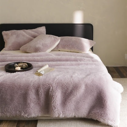 Solid Color Double-sided Fleece Blanket