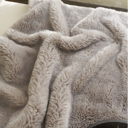 Solid Color Double-sided Fleece Blanket