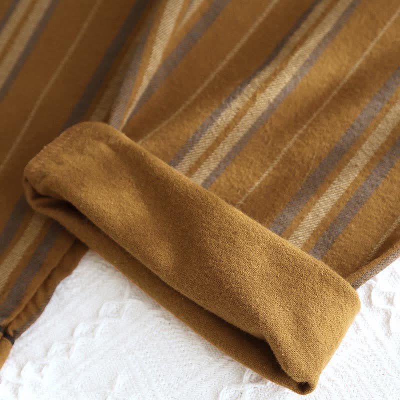 Brushed Cotton Striped Pajama Set - image 6