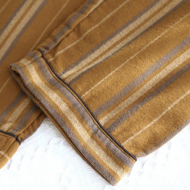 Brushed Cotton Striped Pajama Set - image 5