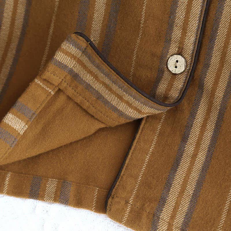 Brushed Cotton Striped Pajama Set - image 4