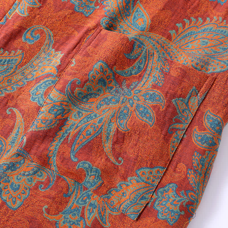 Ownkoti Cotton Gauze Jacquard Retro Quick-dry Bathrobe - image 4