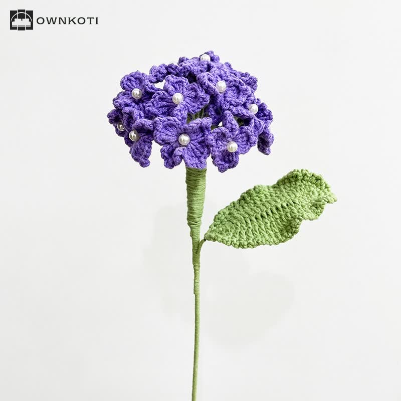 Crochet Hydrangea Bouquet Home Decor Ornament