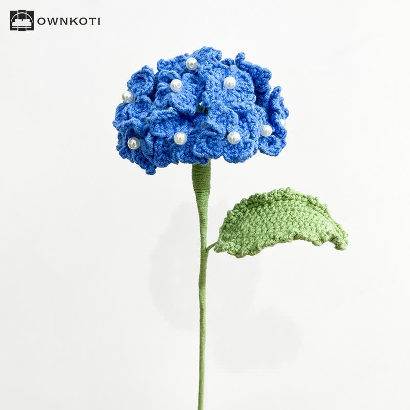 Crochet Hydrangea Bouquet Home Decor Ornament