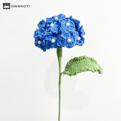 Crochet Hydrangea Bouquet Home Decor Ornament