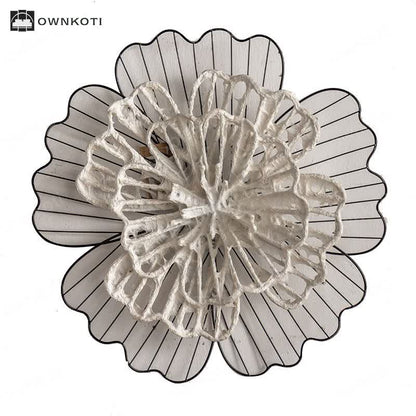 Vintage Iron Sunflower Wall Hanging Decor