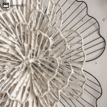 Vintage Iron Sunflower Wall Hanging Decor