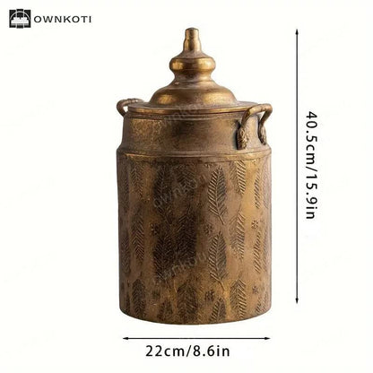 Retro Palace Style Creative Iron Flower Vase