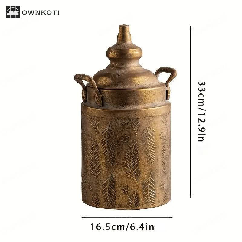 Retro Palace Style Creative Iron Flower Vase