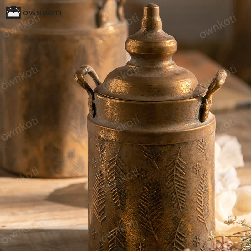 Retro Palace Style Creative Iron Flower Vase