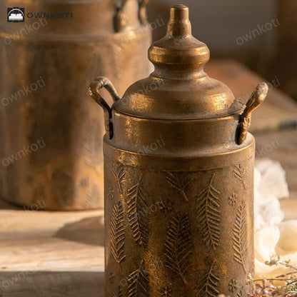 Retro Palace Style Creative Iron Flower Vase
