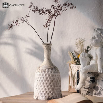 Home Decor Retro Old Iron Vase Ornament
