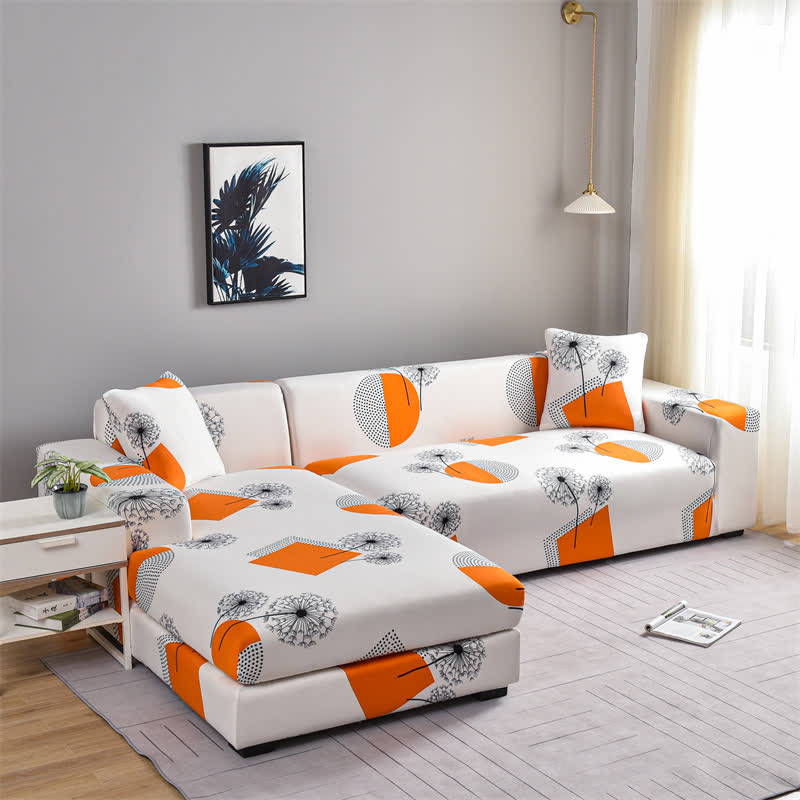 Geometry Dandelion Stretchable Sofa Slipcover