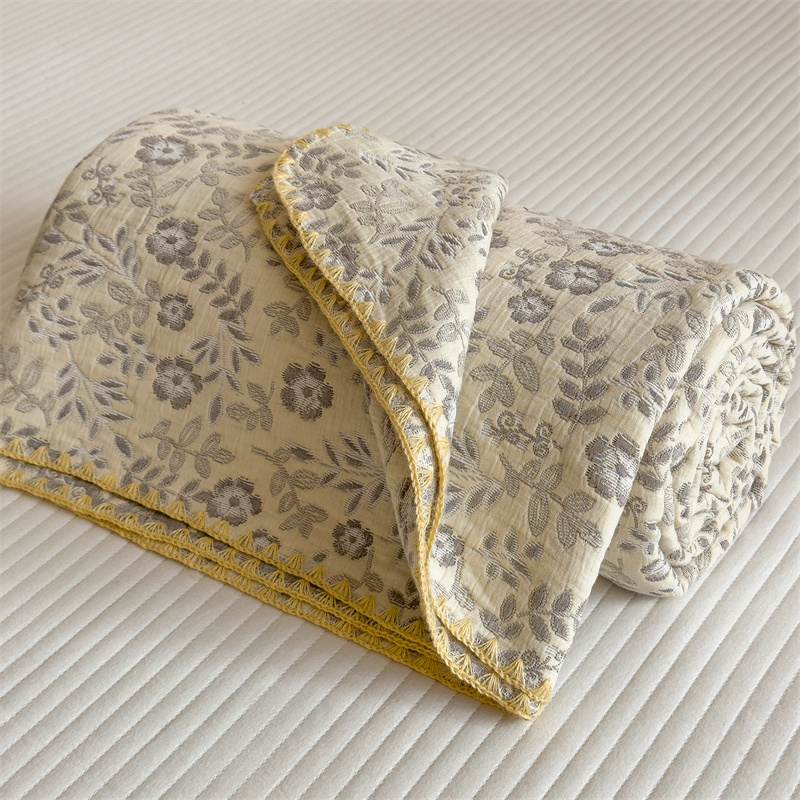 Refresh Floral Three Layers Cotton Gauze Quilt - image 12