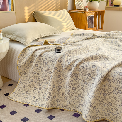 Refresh Floral Three Layers Cotton Gauze Quilt - image 6