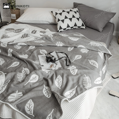 Simple Six Layers Cotton Gauze Lightweight Quilt