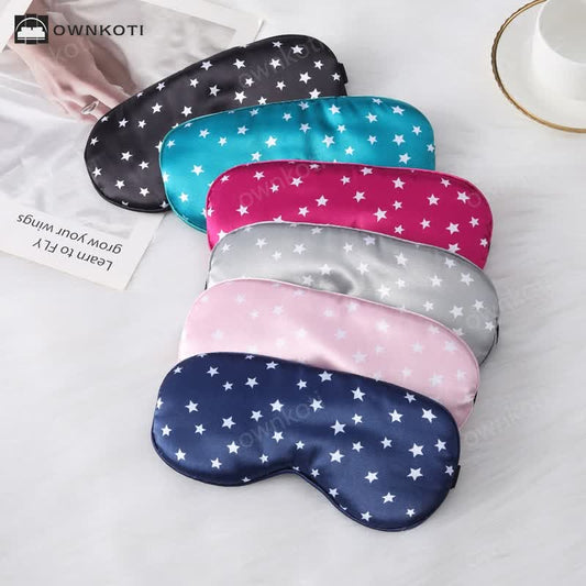 Star Imitation Silk Sleep Eye Mask