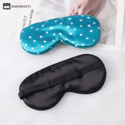 Star Imitation Silk Sleep Eye Mask