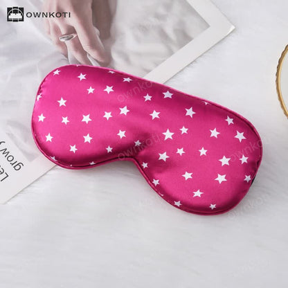 Star Imitation Silk Sleep Eye Mask