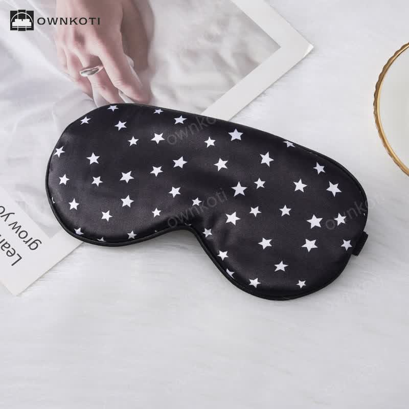 Star Imitation Silk Sleep Eye Mask