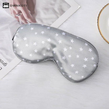 Star Imitation Silk Sleep Eye Mask