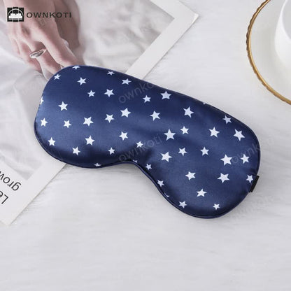 Star Imitation Silk Sleep Eye Mask