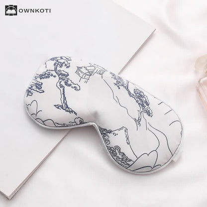 Elegant Landscape Painting Print Sleep Eye Mask