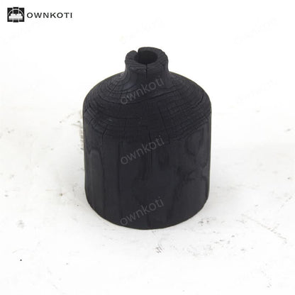 Wooden Black Vase Art Decorative Ornament