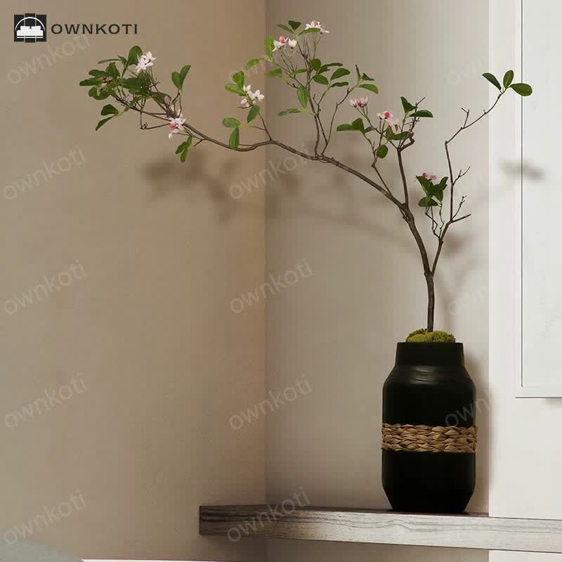 Hand Woven Wooden Vase Decorative Ornament
