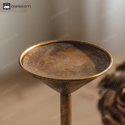 Retro Luxury Rose Candle Holder Decorative Ornament