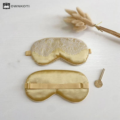 Sexy Lace Imitation Silk Sleep Eye Mask