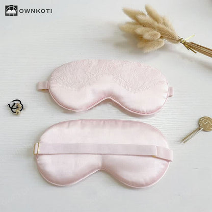 Sexy Lace Imitation Silk Sleep Eye Mask