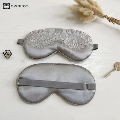 Sexy Lace Imitation Silk Sleep Eye Mask