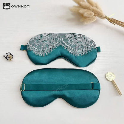 Sexy Lace Imitation Silk Sleep Eye Mask