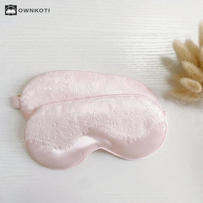 Sexy Lace Imitation Silk Sleep Eye Mask