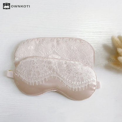 Sexy Lace Imitation Silk Sleep Eye Mask