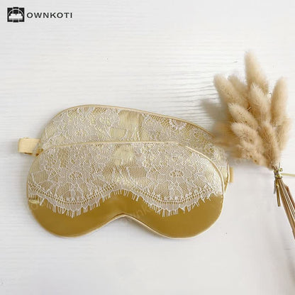 Sexy Lace Imitation Silk Sleep Eye Mask