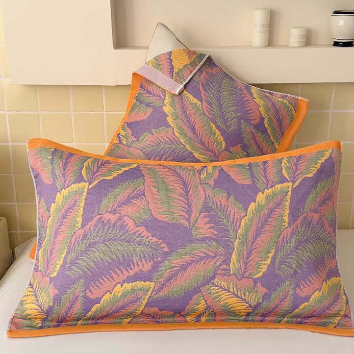Rustic Rainforest Leaf Reversible Breathable Quilt