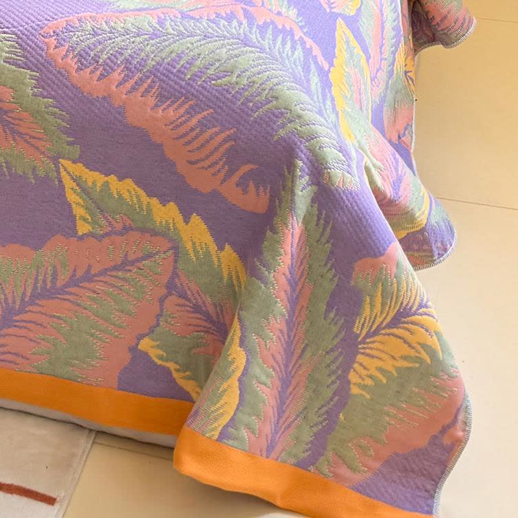 Rustic Rainforest Leaf Reversible Breathable Quilt