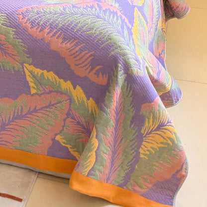 Rustic Rainforest Leaf Reversible Breathable Quilt