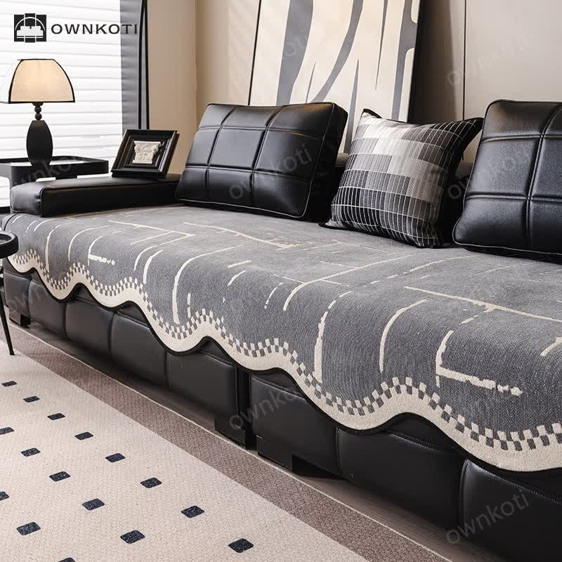 Modern Luxury Wavy Non-slip Sofa Cover