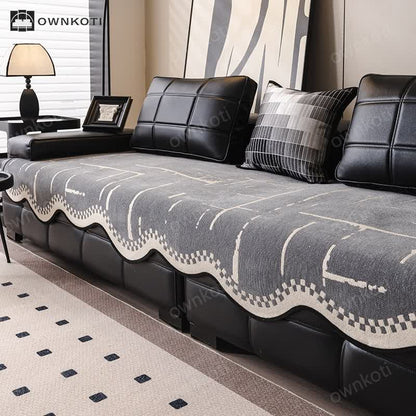 Modern Luxury Wavy Non-slip Sofa Cover