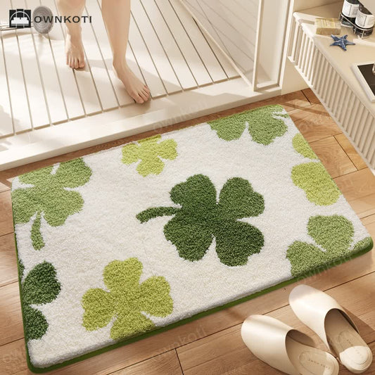 Non-slip Four-leaf Clover Bath Mat